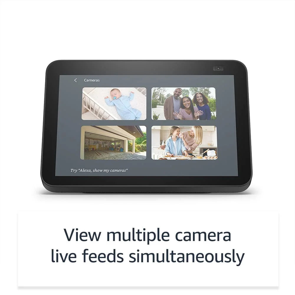 Echo Show 8 (2nd Gen, 2021 release) | HD smart display with Alexa and 13 MP camera | Charcoal