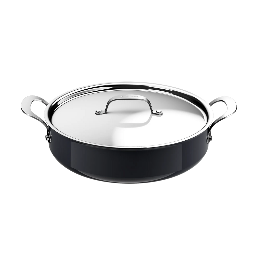 Jamie Oliver by Tefal Enjoy Ceramic Induction Hard Anodised Shallow Pan 30cm + Lid