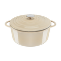 Tefal LOV Induction Cast Iron Beige Stewpot 29cm/7.4L + Lid