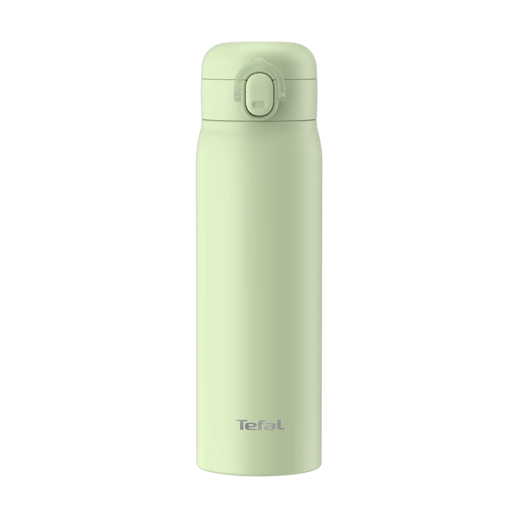 Tefal Easy to Go Stainless Steel Drink Bottle 500ml in Mint Green