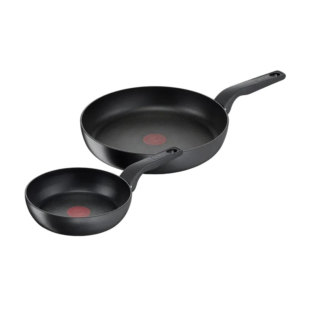 Tefal Hard Titanium Pro Induction Non-Stick Twin Pack Frypans 24/28cm