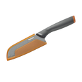 Tefal Fresh Kitchen Non-Stick Stainless Steel Santoku Knife 12cm K1220104