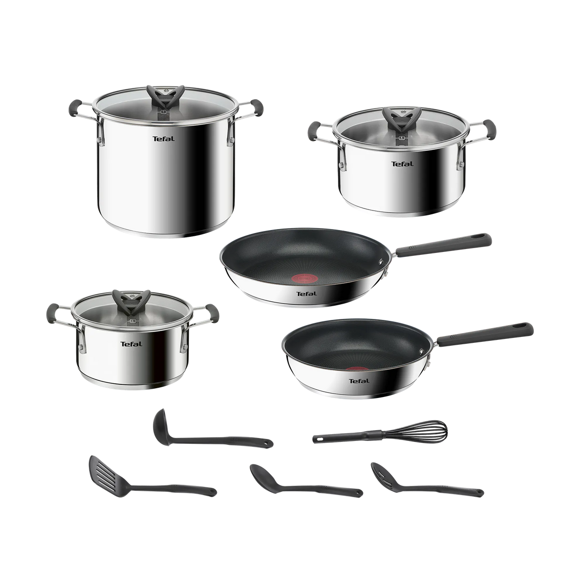 Tefal Opti'Space Induction Stainless Steel 13pc Set