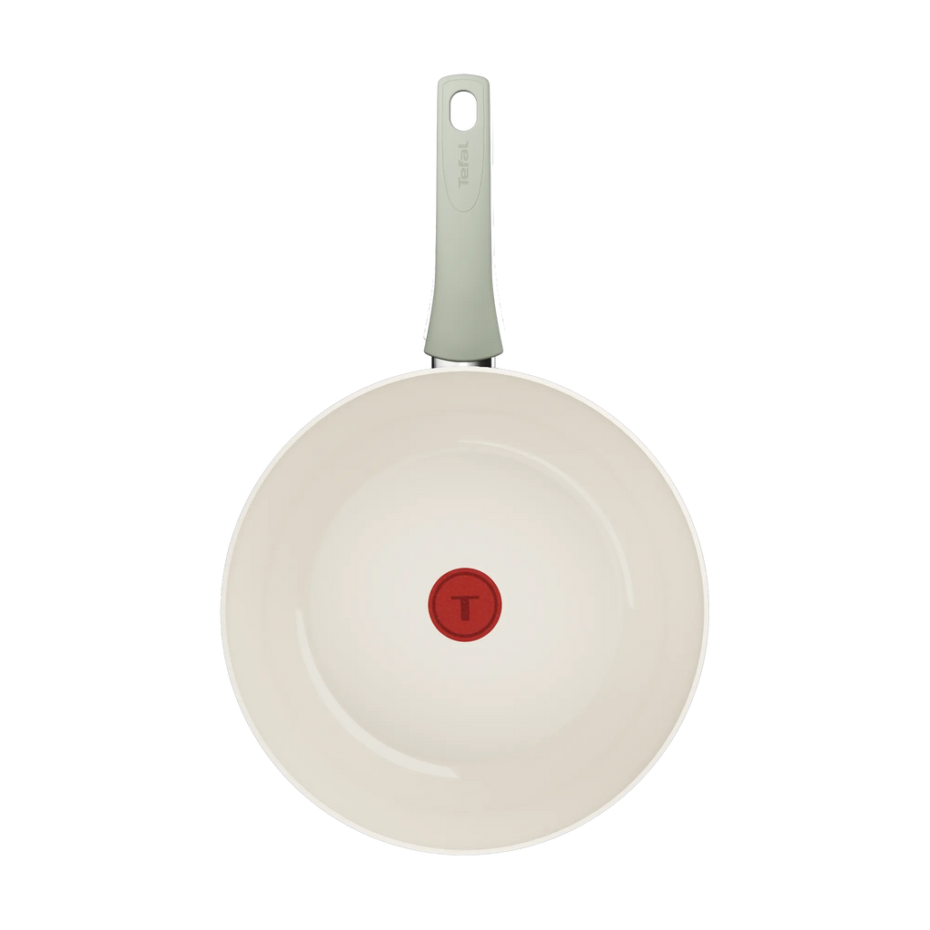 Tefal (Re)cycle Induction Ceramic Green Lichen Non-Stick Wok 28cm