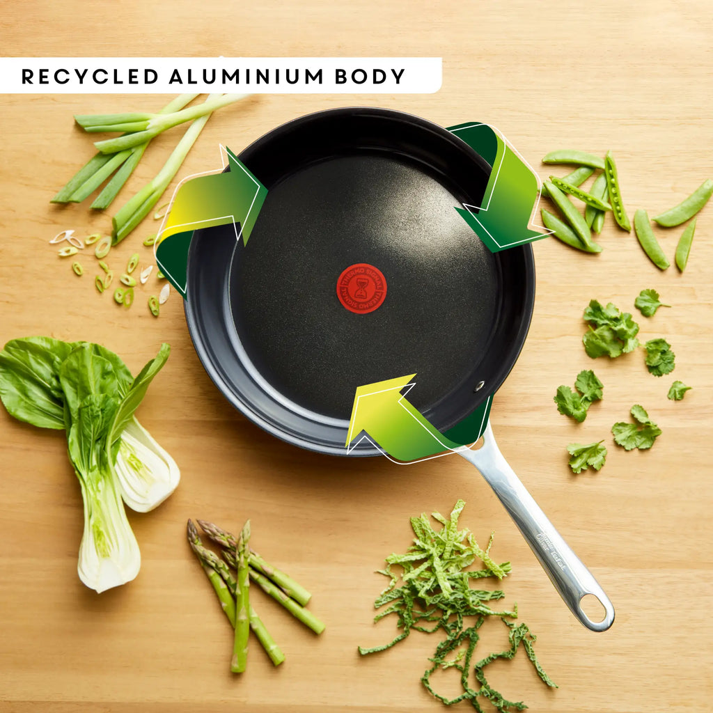 Jamie Oliver by Tefal Enjoy Ceramic Induction Hard Anodised Shallow Pan 30cm + Lid