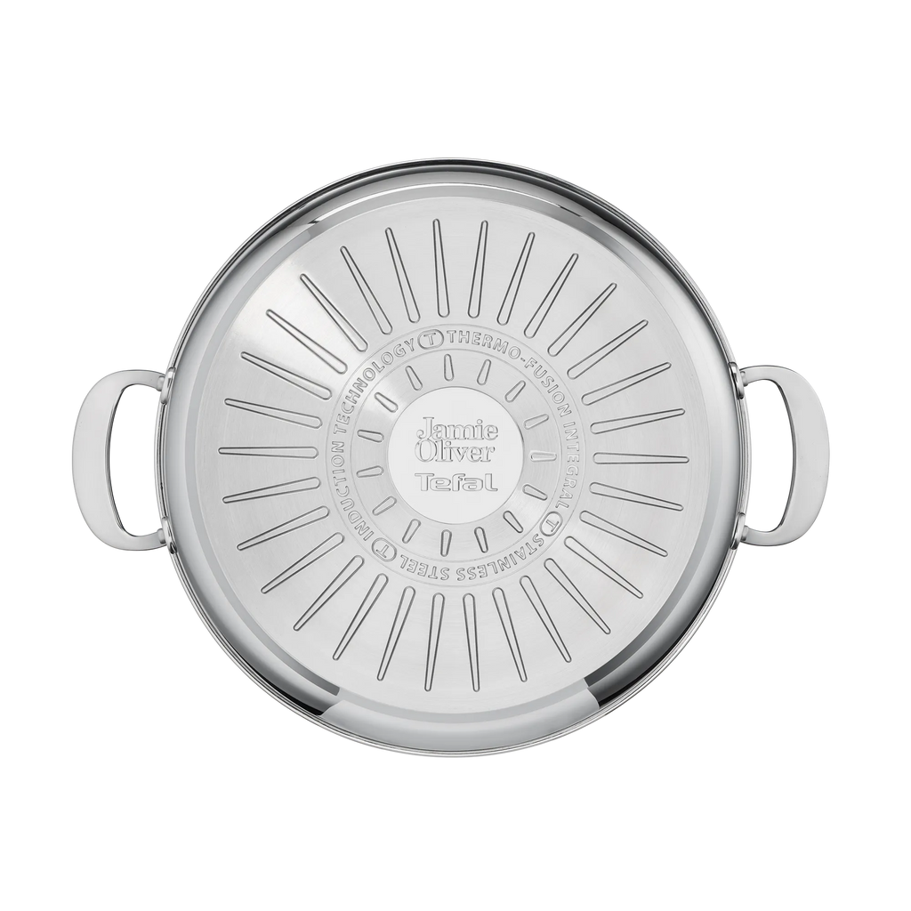 Jamie Oliver by Tefal Cooks Classic Stainless Steel Non-stick Induction All-In-One Pan 30cm + Lid
