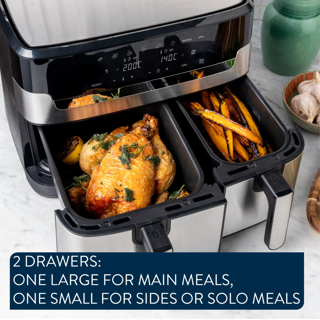 Jamie Oliver by Tefal Dual Air Fryer 8.3L EY905J