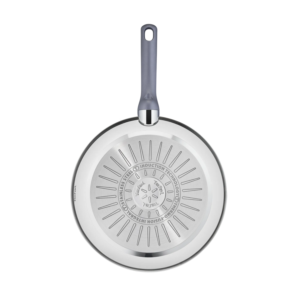 Tefal Daily Cook Induction Stainless Steel Non-stick Twin Pack Frypans 24/28cm