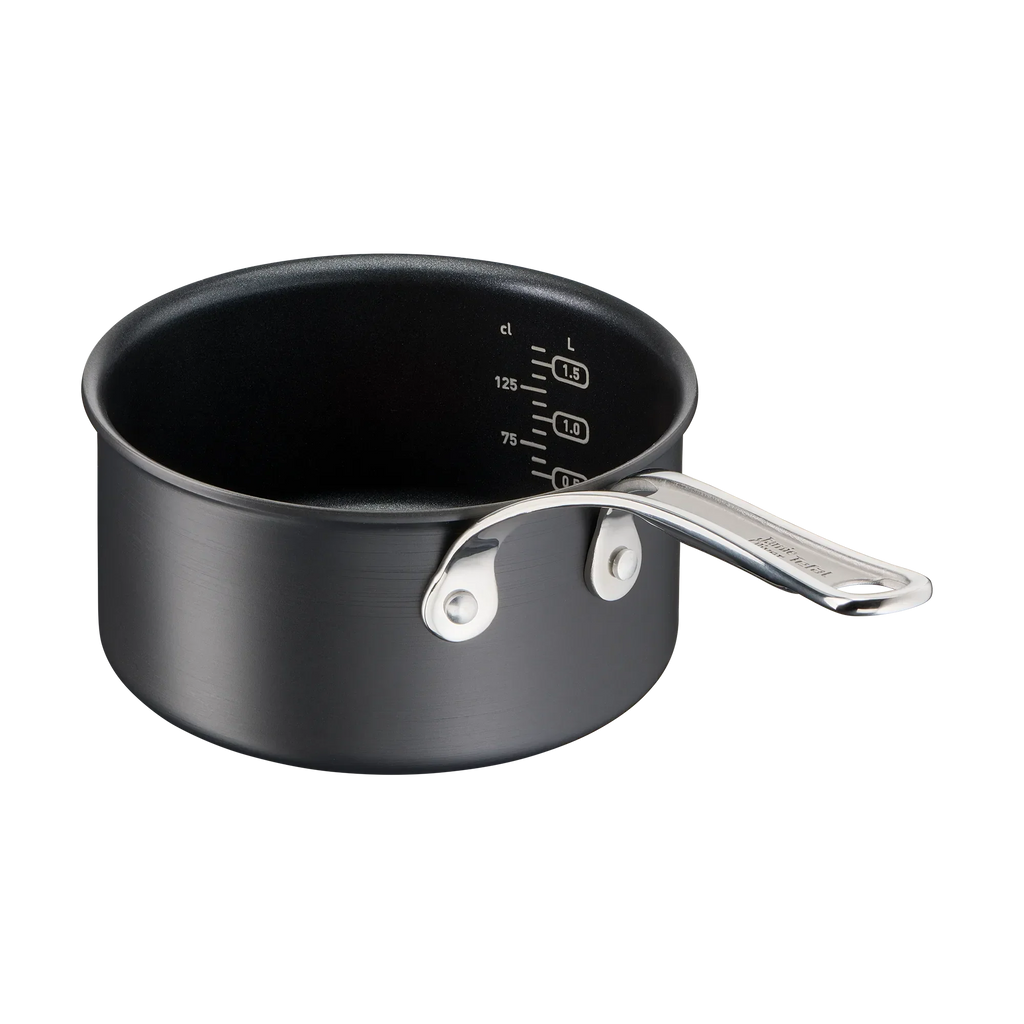Jamie Oliver by Tefal Cooks Classic Non-Stick Induction Hard Anodised Saucepan + Lid 18cm