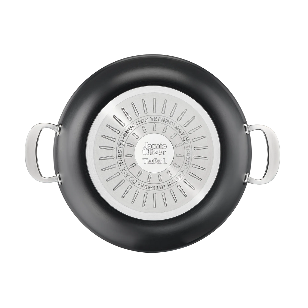 Jamie Oliver by Tefal Cooks Classic Induction Hard Anodised Big Batch Pan 30cm/7.2L + Lid