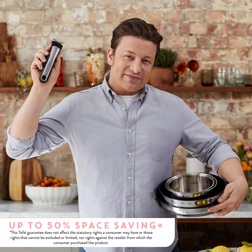 Jamie Oliver by Tefal Ingenio Induction Stainless Steel 18pc Set