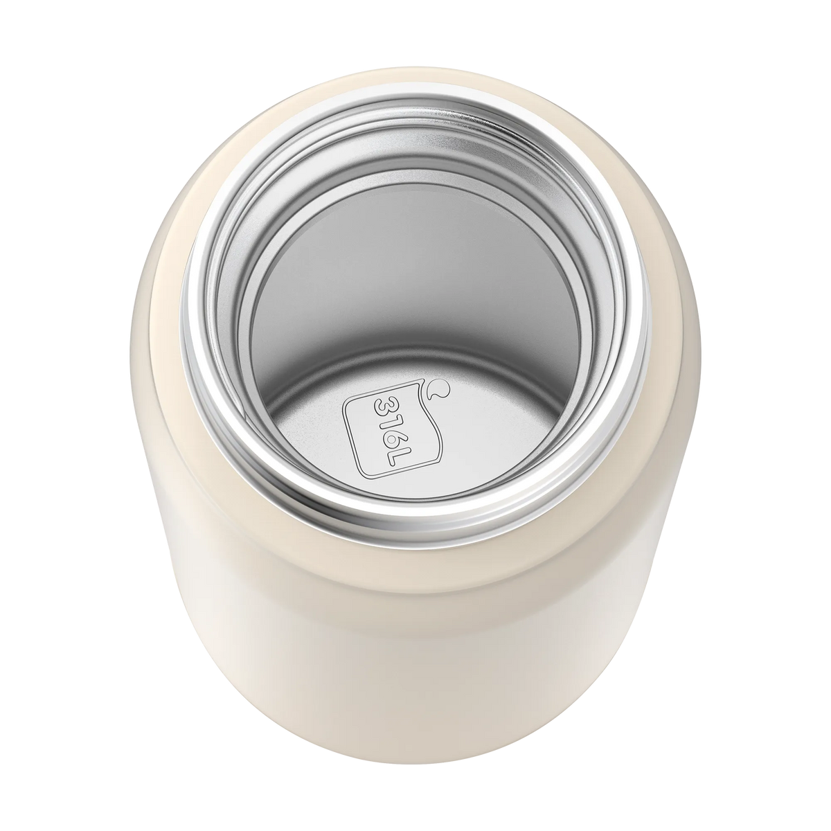 Tefal Easy to Go Stainless Steel Drink Bottle 500ml in White