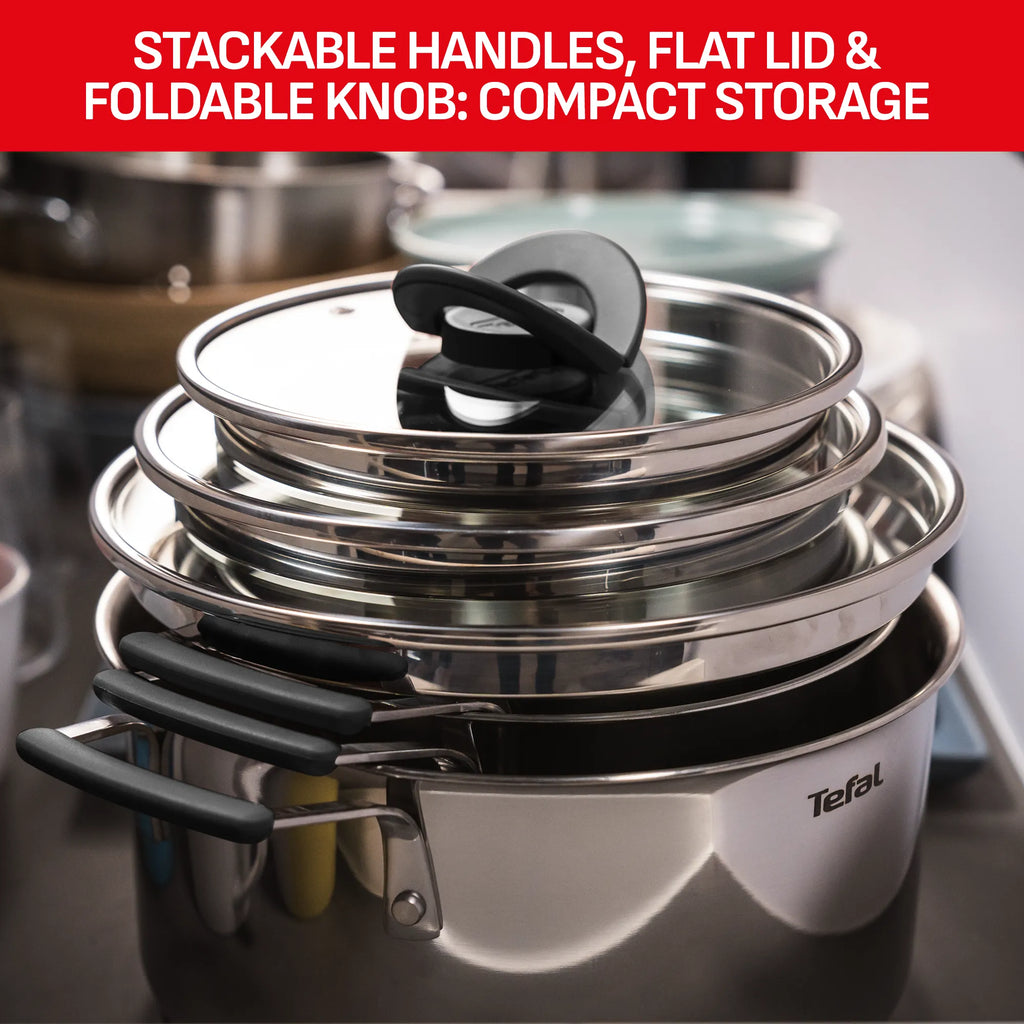 Tefal Opti'Space Induction Stainless Steel 13pc Set