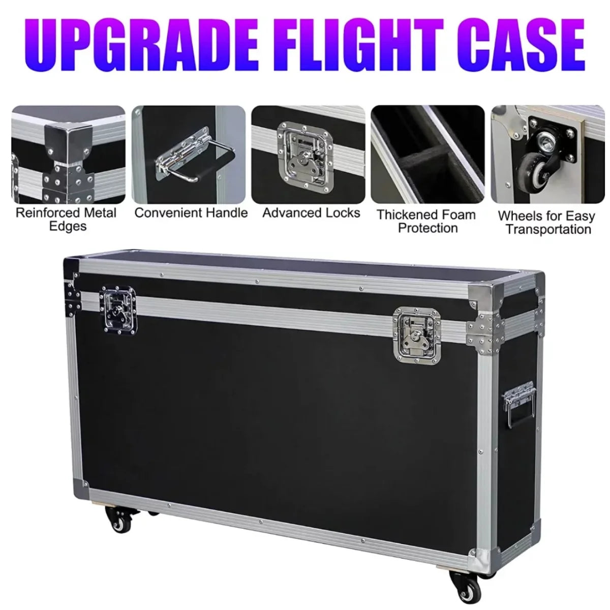 Portable iPad Photo Booth,Selfie photobooth Machine and Sharing Station for 10.2 10.9 11 12.9 iPad,LCD Screen,RGB Ring Light,Remote Control, Adjustable Stan with Flight Case for Parties,Exhibition