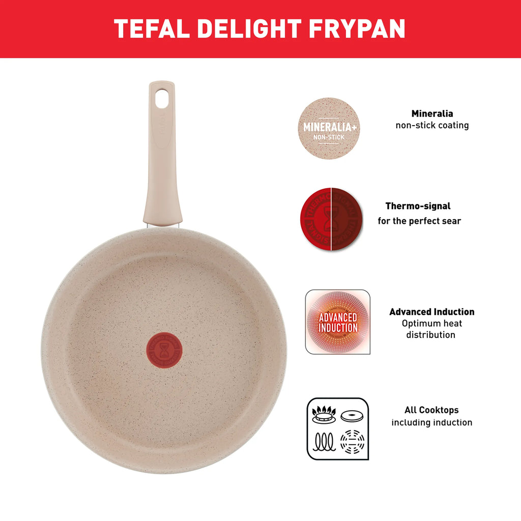 Tefal Delight Induction Mineralia Non-Stick Frypan 28cm