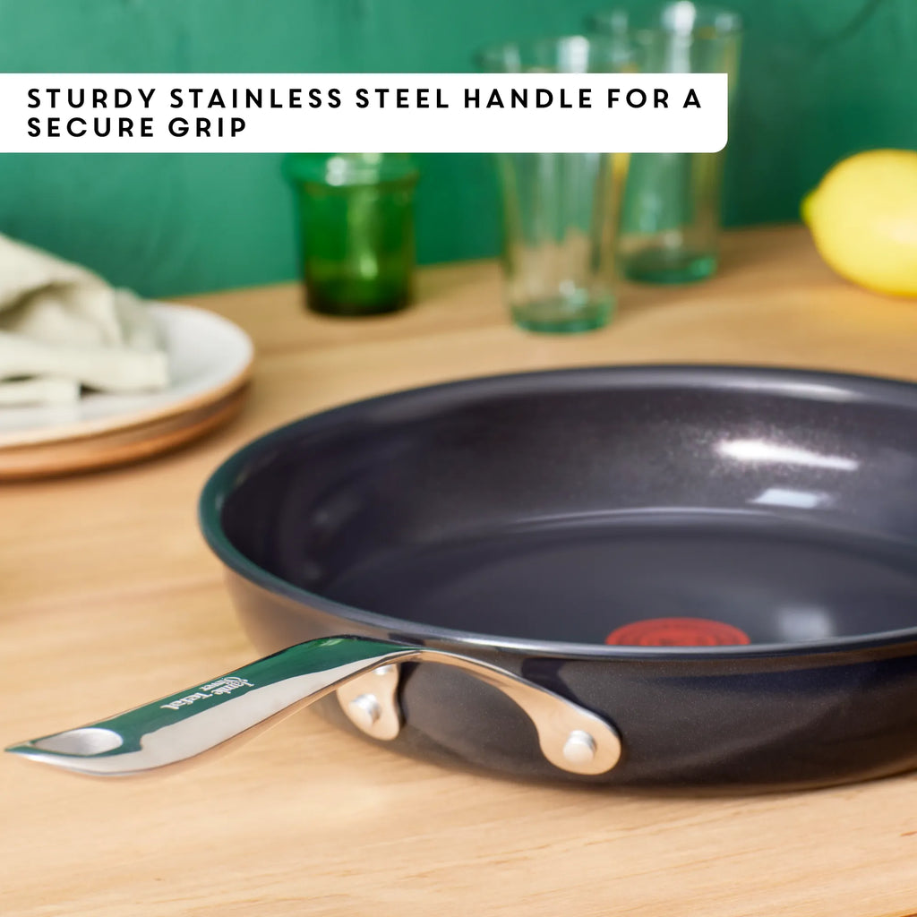 Jamie Oliver by Tefal Enjoy Ceramic Induction Hard Anodised Shallow Pan 30cm + Lid