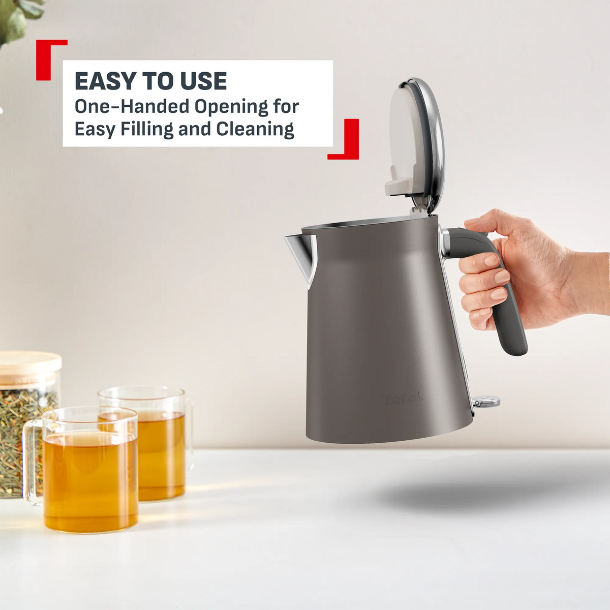 Tefal Collection Kettle Grey Pewter KI666E