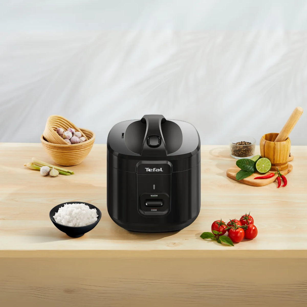Tefal Everforce Rice Cooker 11 Cup Black RK3628