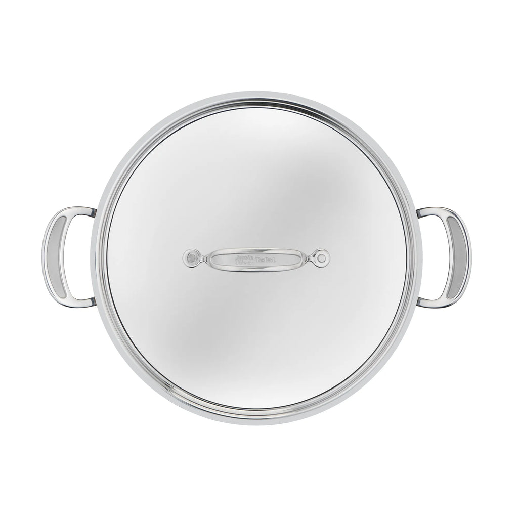 Jamie Oliver by Tefal Cooks Classic Stainless Steel Non-stick Induction All-In-One Pan 30cm + Lid