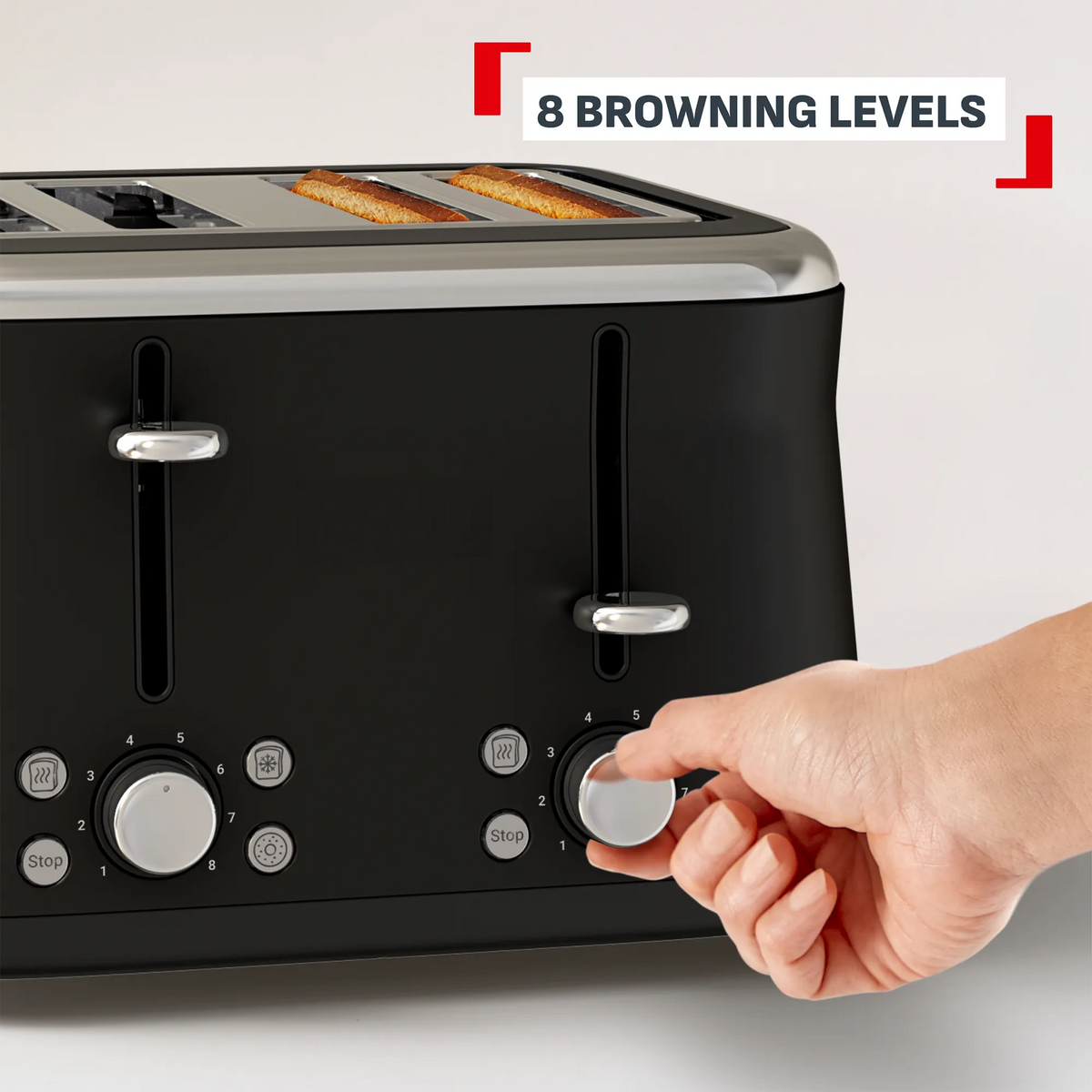 Tefal Collection Toaster 4-slice Black TF7208