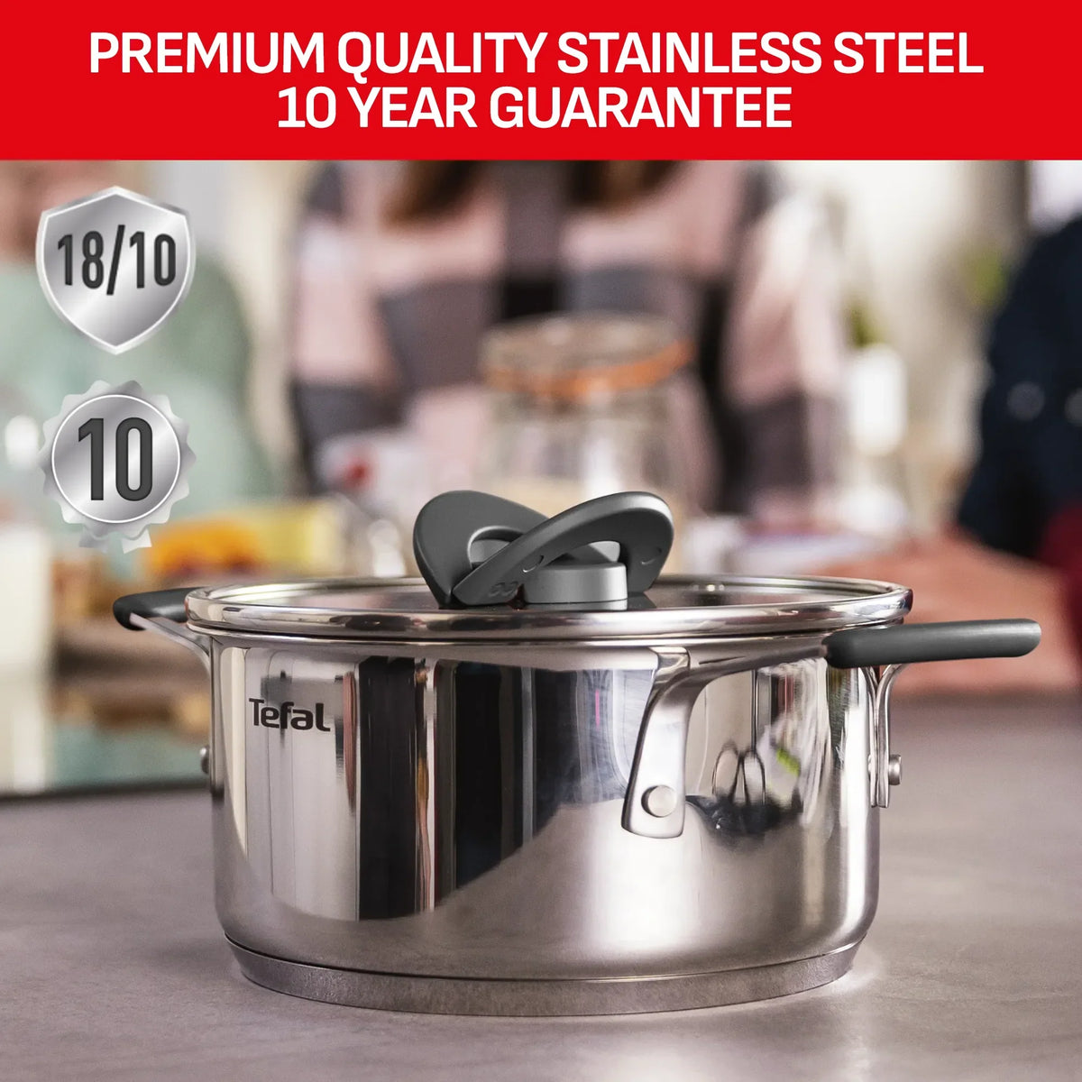 Tefal Opti'Space Induction Stainless Steel 13pc Set