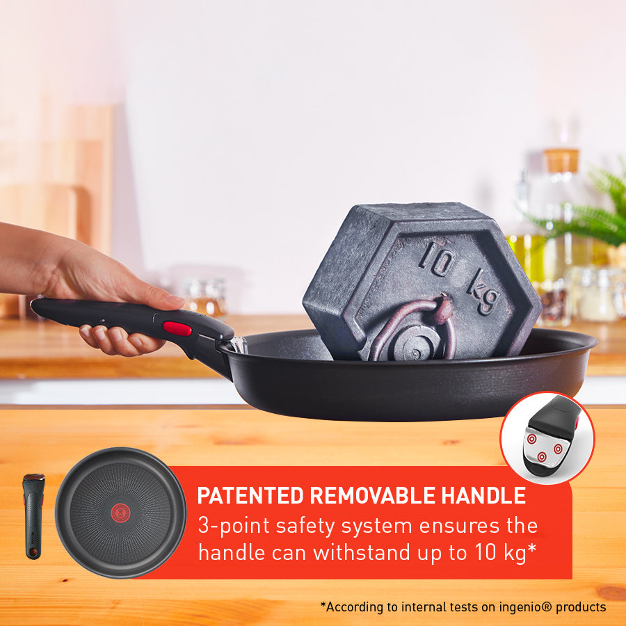 Tefal Ingenio Ultimate Induction Non-stick 3pc Frypan Set 22/26cm