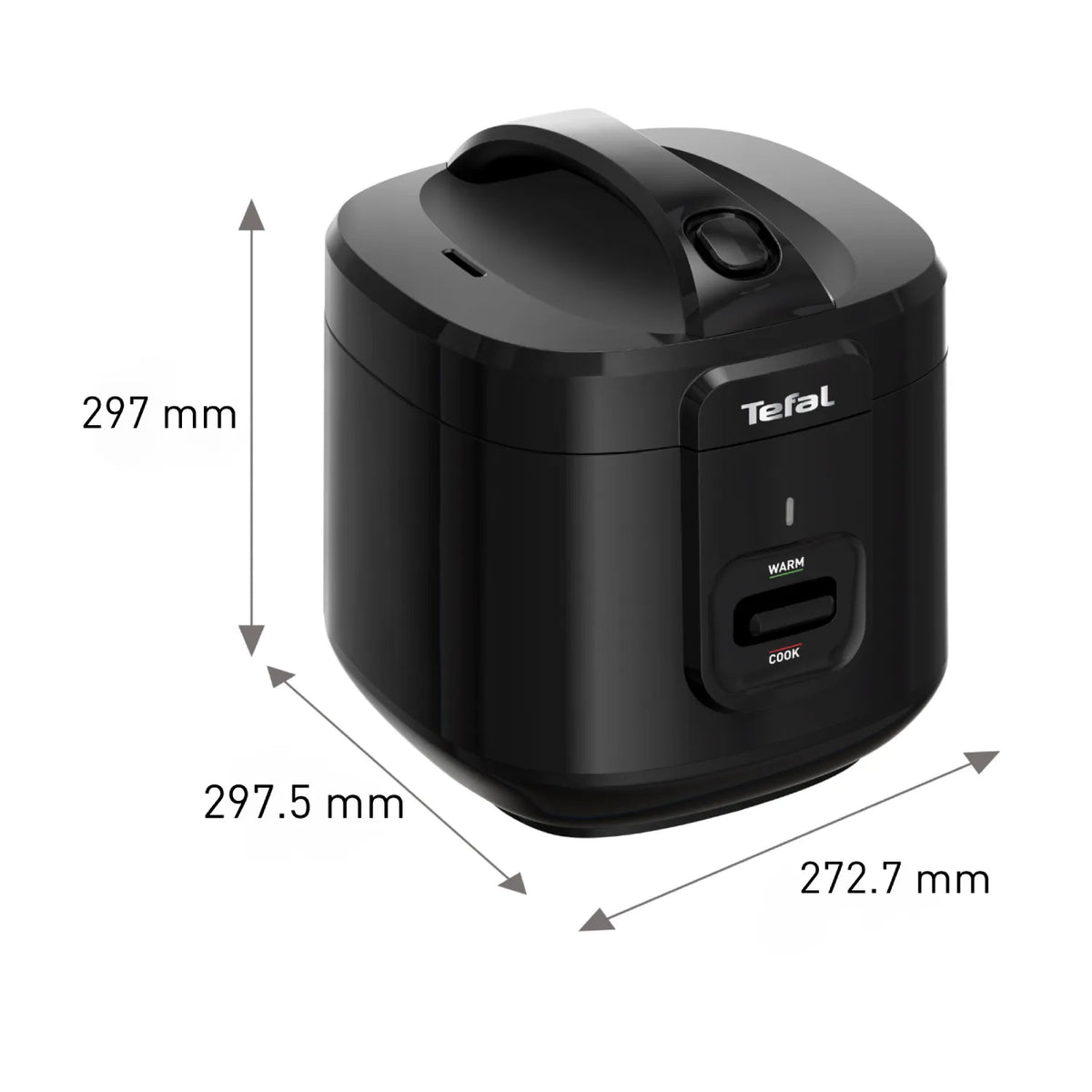 Tefal Everforce Rice Cooker 11 Cup Black RK3628