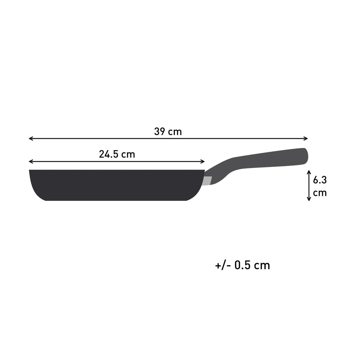 Tefal Dark Essential Mineralia+ Non Stick Frypan 24cm