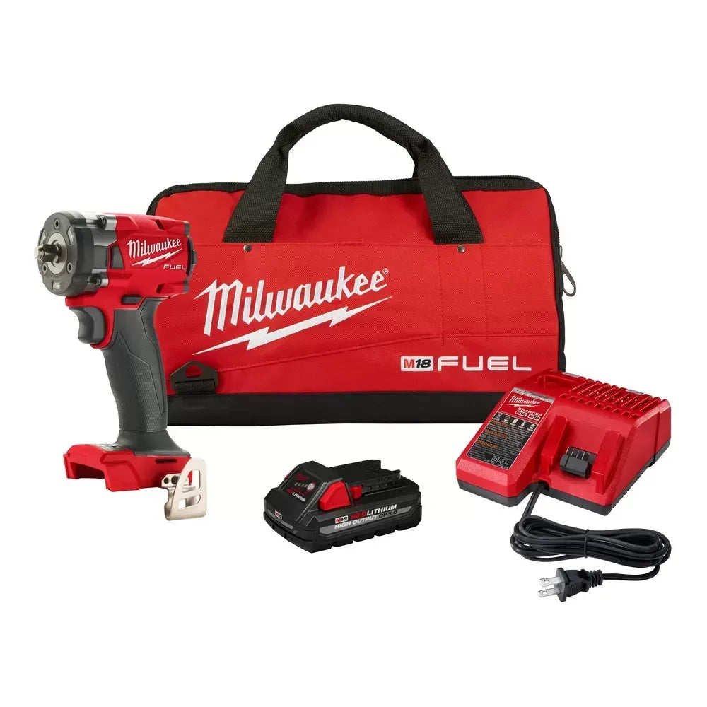Milwaukee Pre-Sale 2854-21HO M18 FUEL 18V 3/8 Compact Impact Wrench w/ Friction Ring Kit
