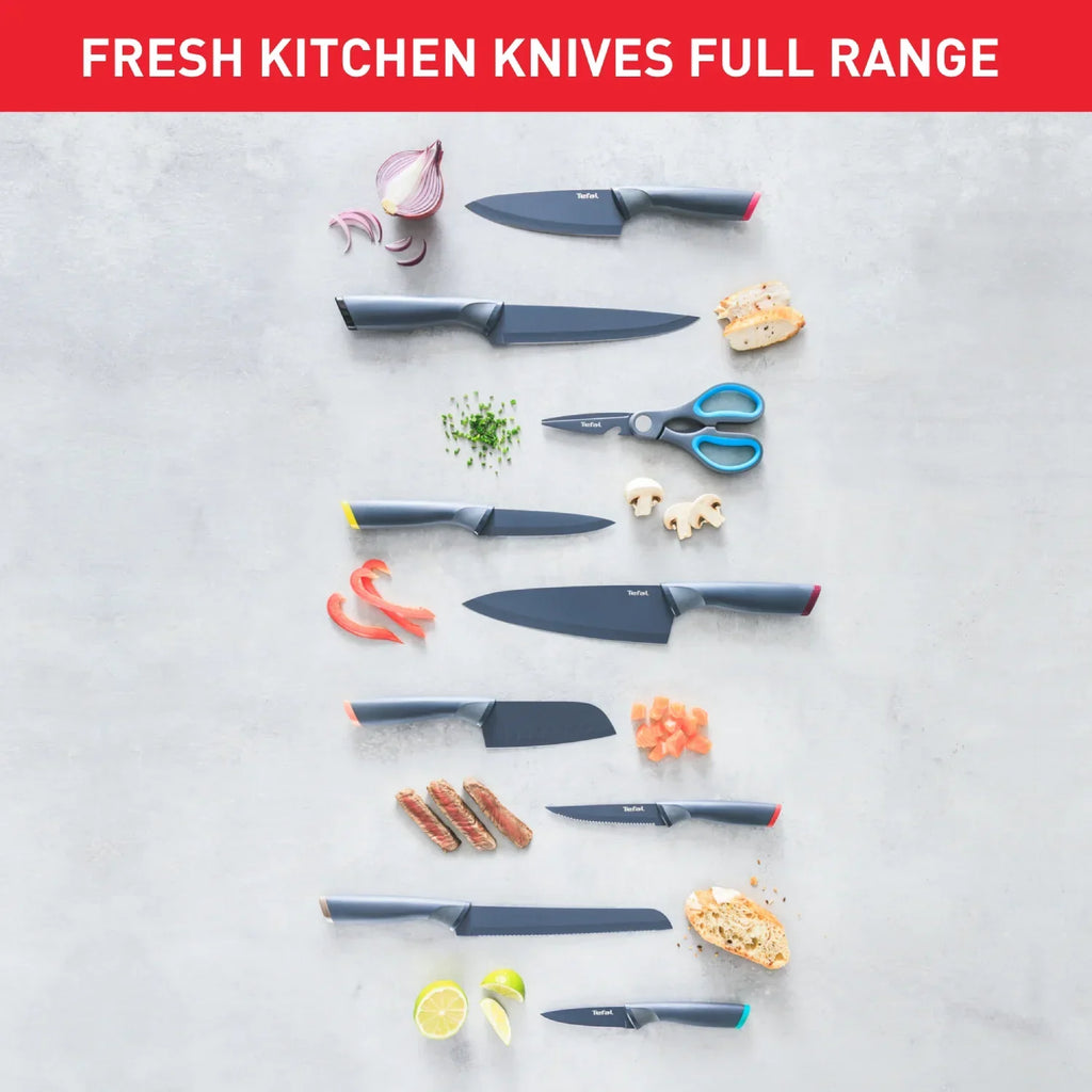 Tefal Fresh Kitchen Non-Stick Stainless Steel Set of 2 Kitchen Knives K122S224