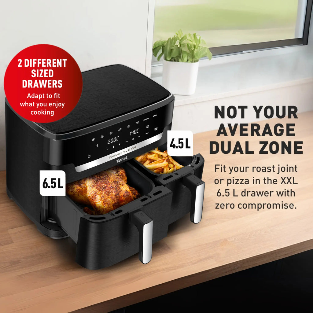 Tefal Dual Easy Fry & Grill 11L Air Fryer EY9458