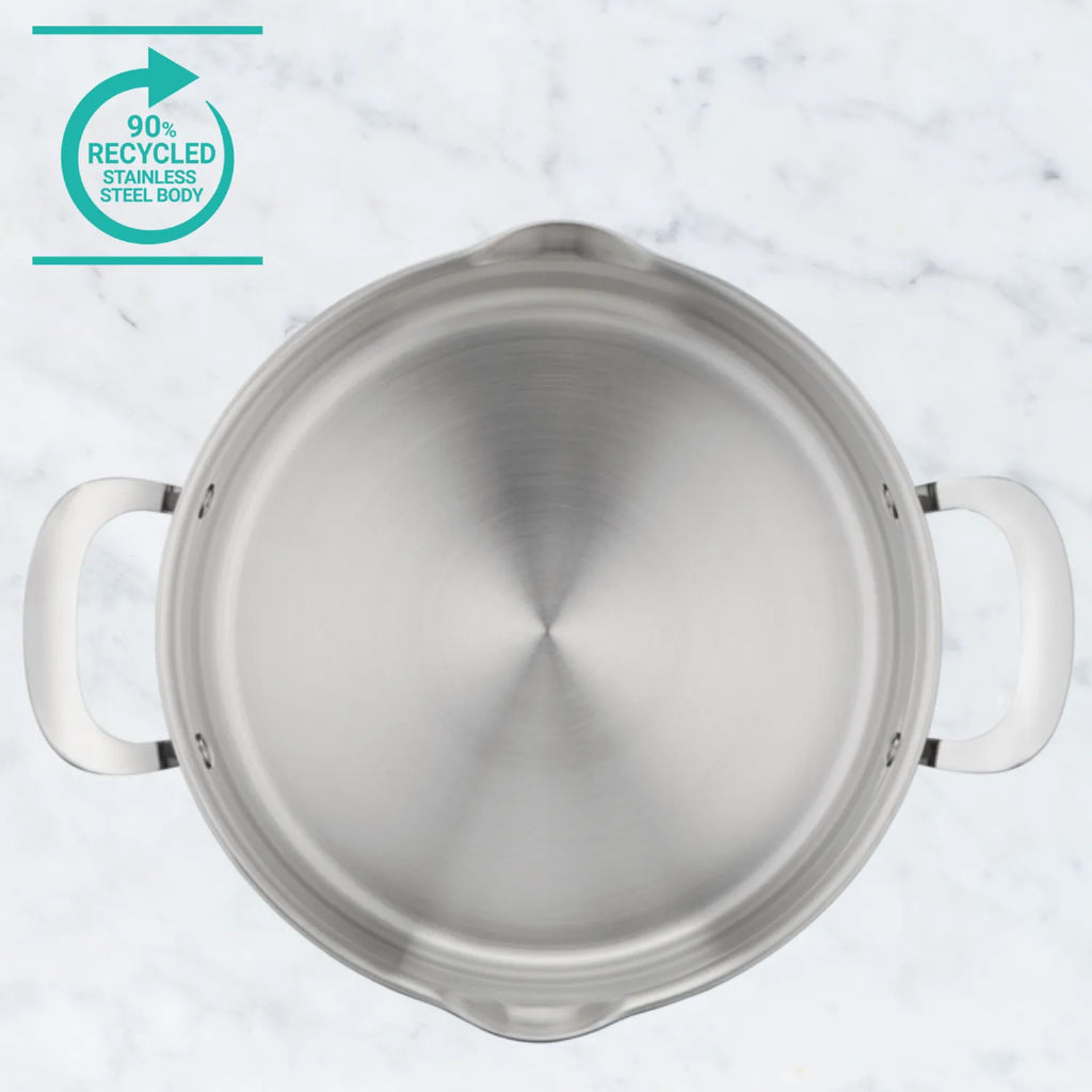 Jamie Oliver by Tefal Cook Smart Induction Stainless Steel 3pc Pot Set + Lids
