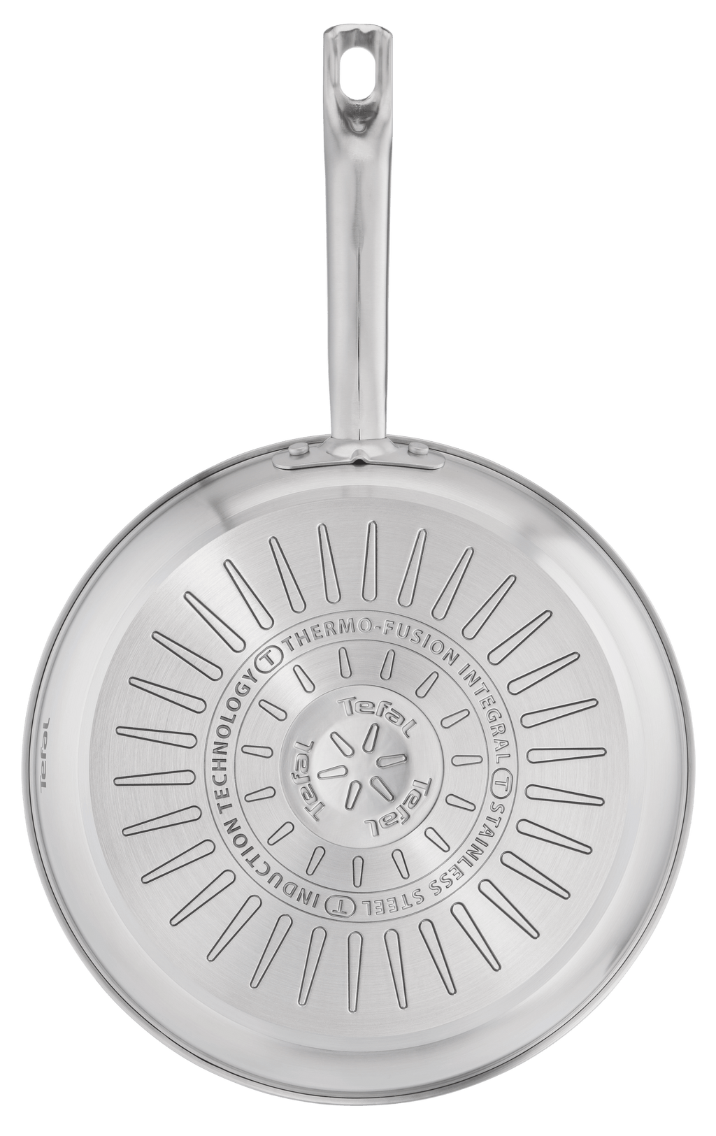 Tefal Virtuoso Induction Stainless Steel Uncoated Twin Frypan 24/28cm