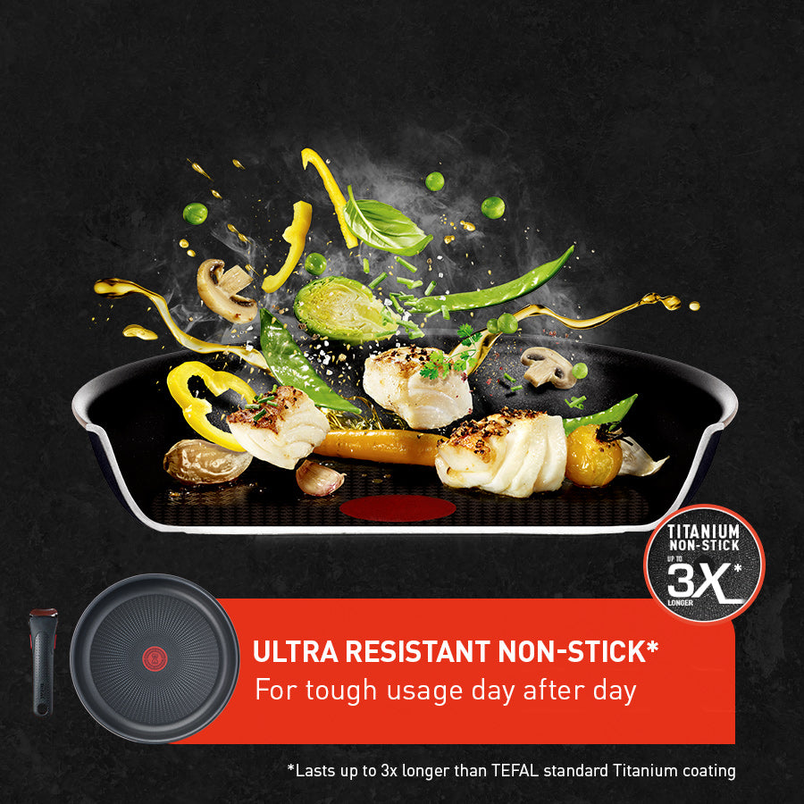 Tefal Ingenio Ultimate Induction Non-stick 3pc Frypan Set 22/26cm