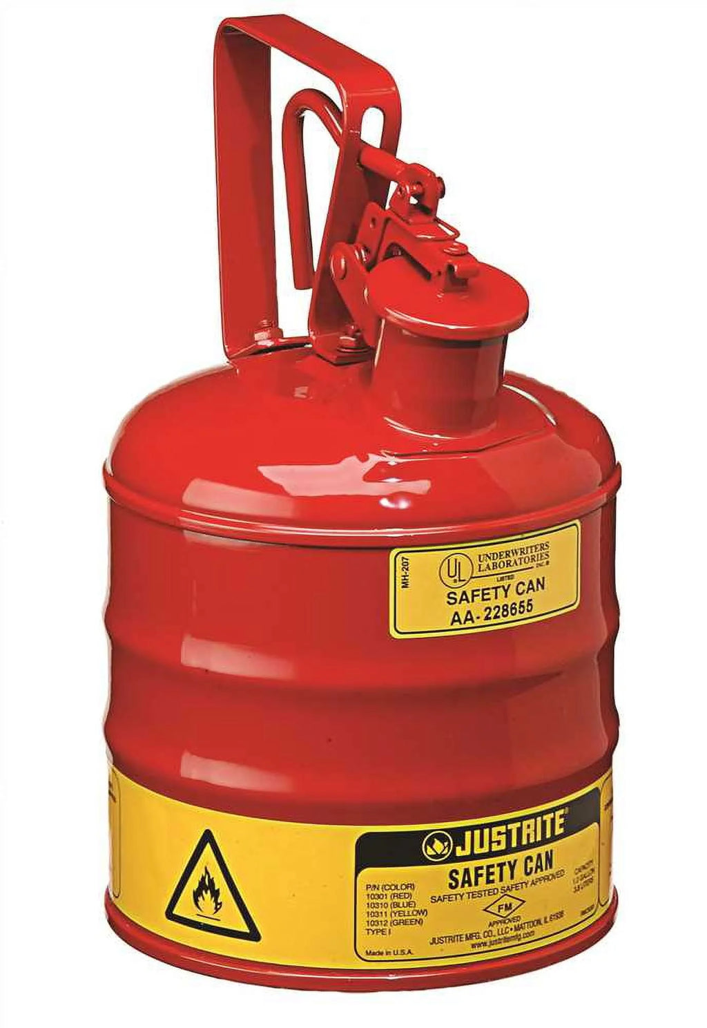 Justrite 7150100 5G/19L SAFE CAN RED