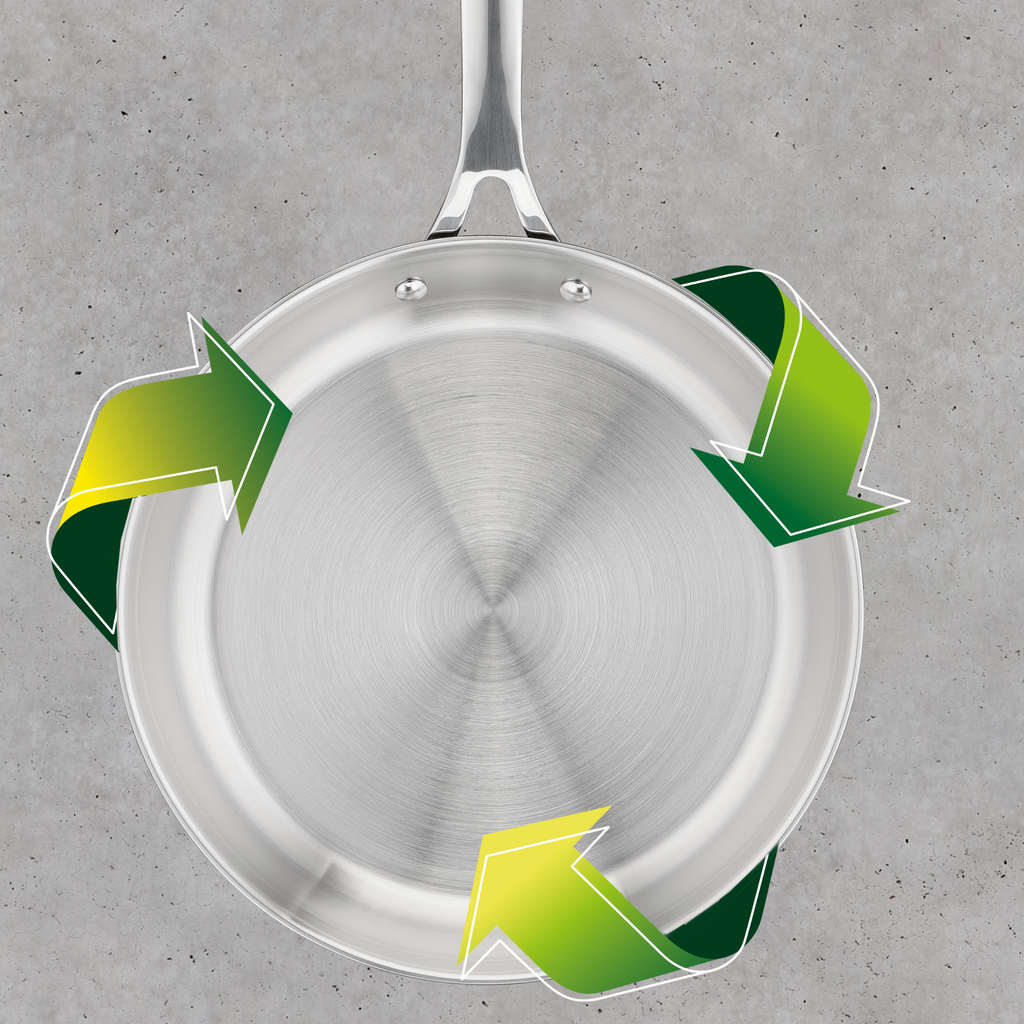 Jamie Oliver by Tefal Cook Smart Induction Stainless Steel Uncoated Frypan 28cm