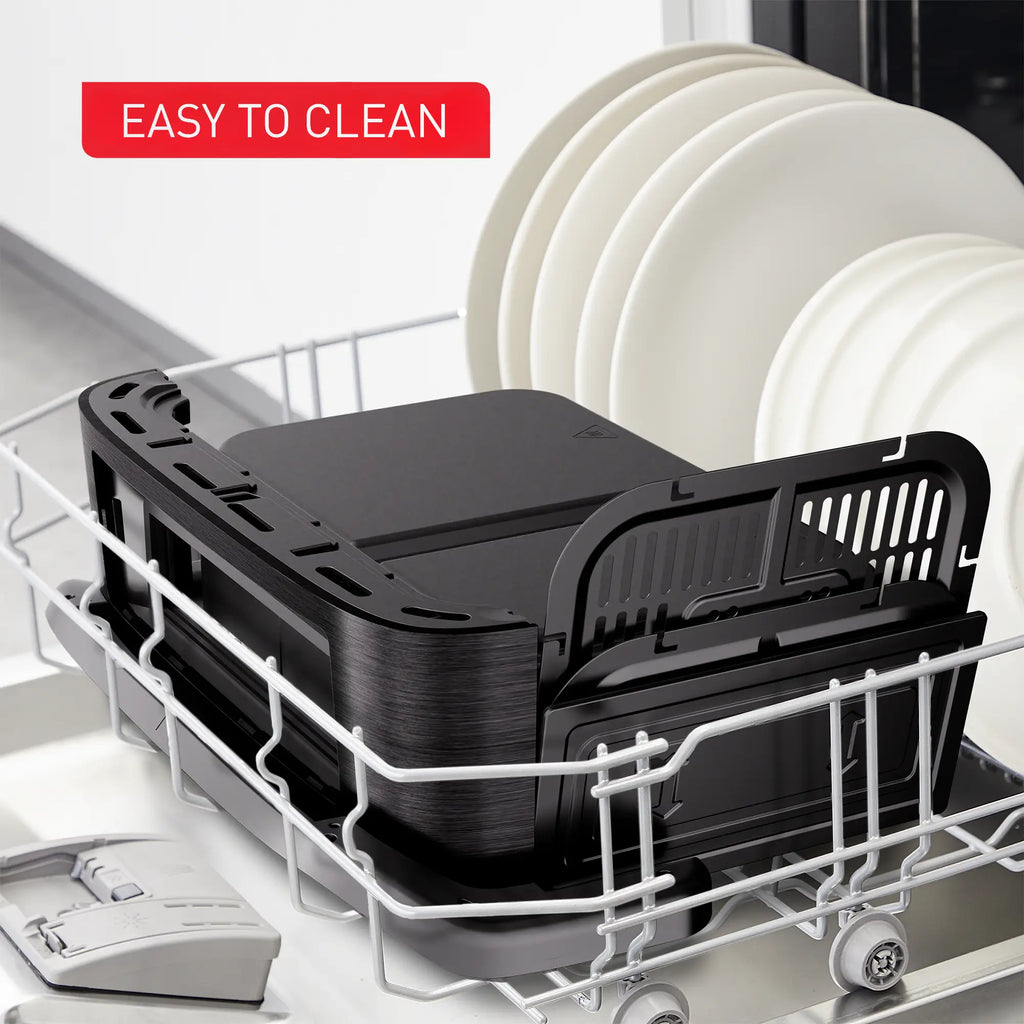 Tefal Dual Easy Fry Flex Black Air Fryer EY9228