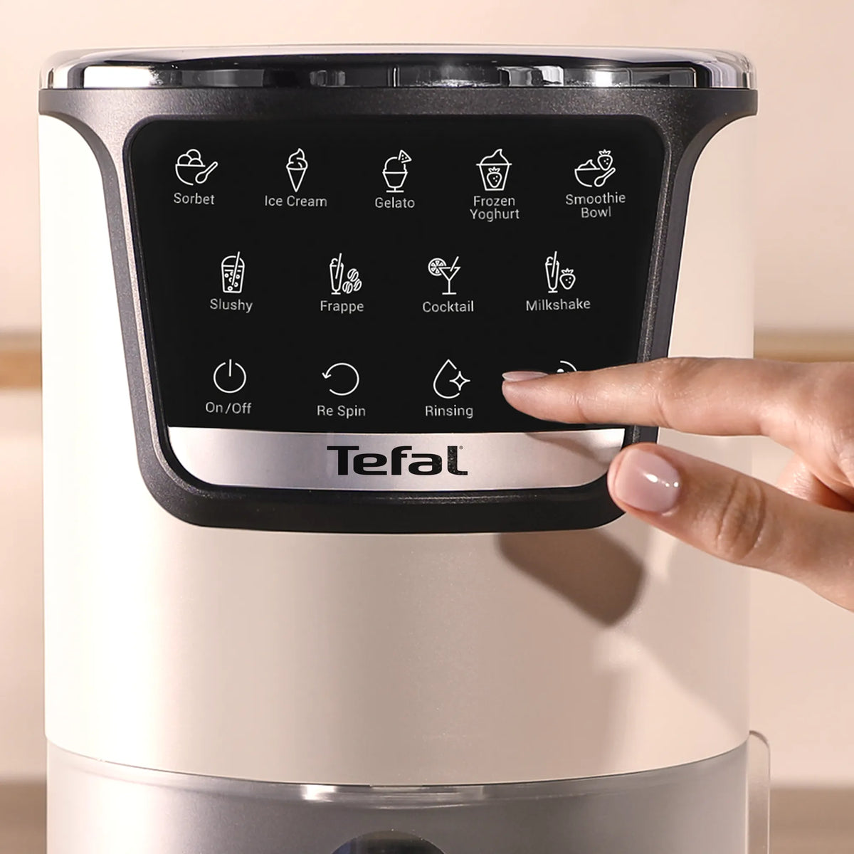 Tefal Dolci Rise Ice Cream Maker with Bonus Nesquik Tins