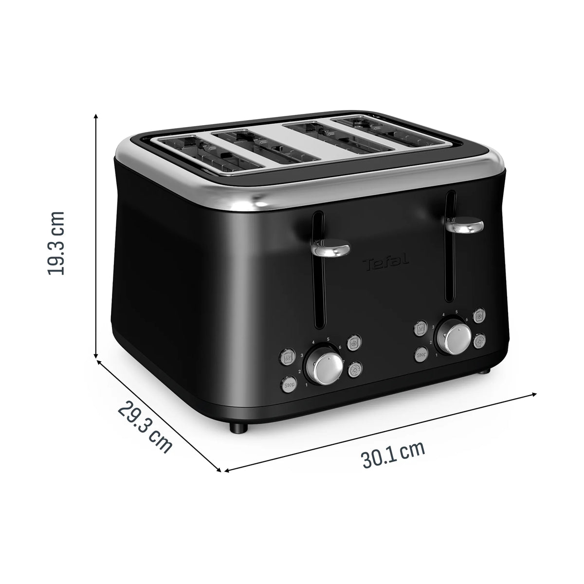 Tefal Collection Toaster 4-slice Black TF7208