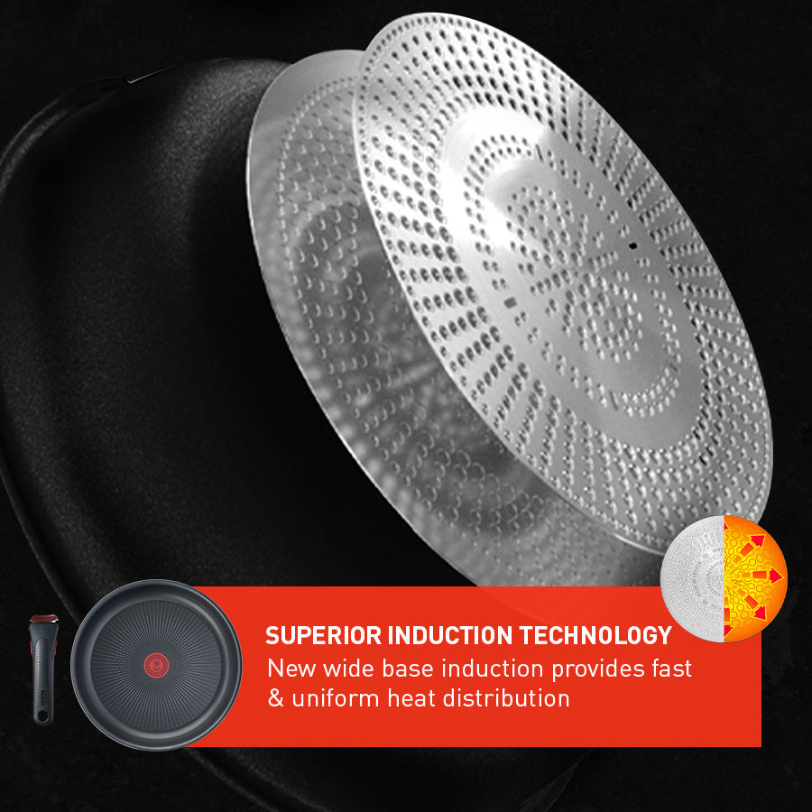 Tefal Ingenio Ultimate Induction Non-stick 3pc Frypan Set 22/26cm