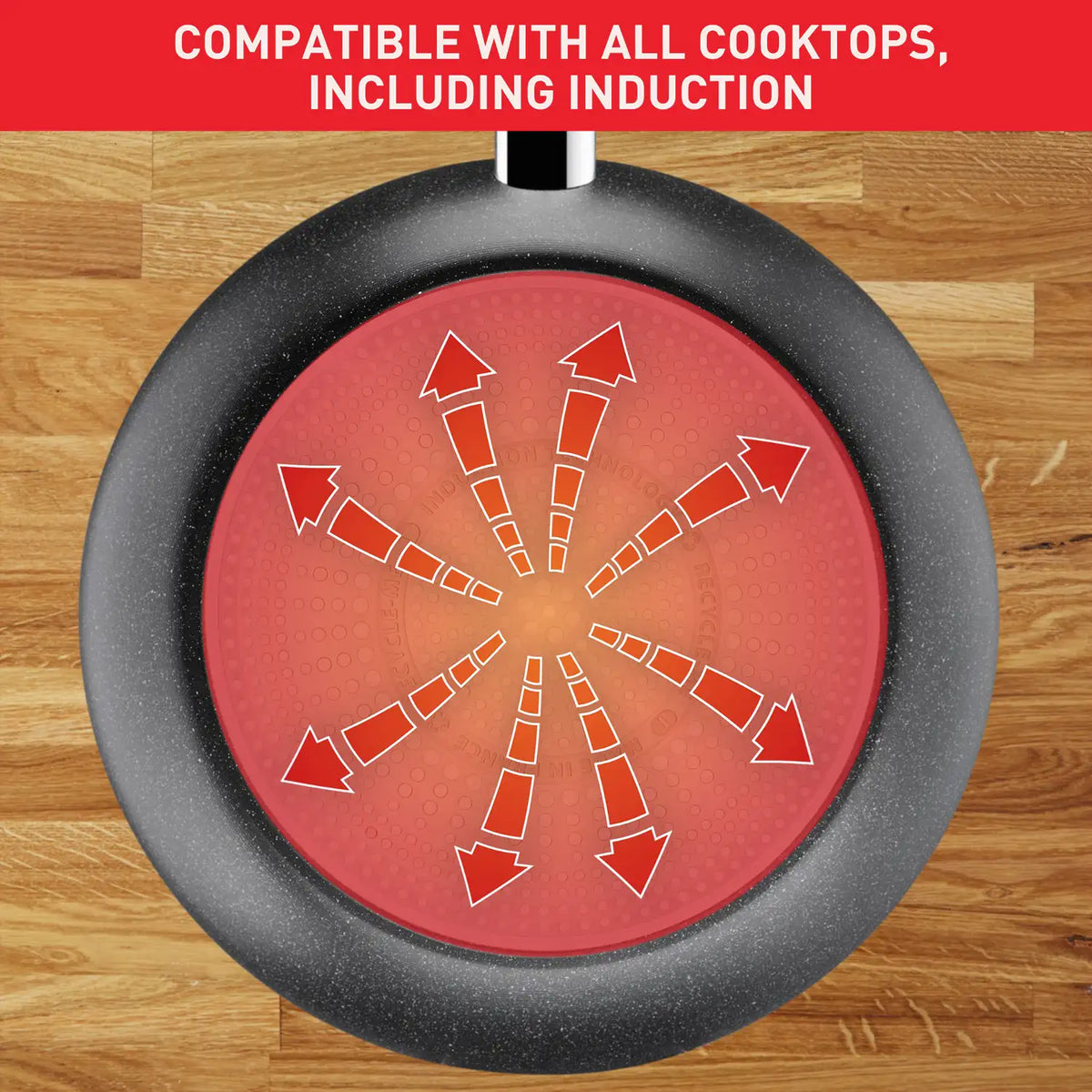 Tefal Dark Essential Mineralia+ Non Stick Frypan 24cm