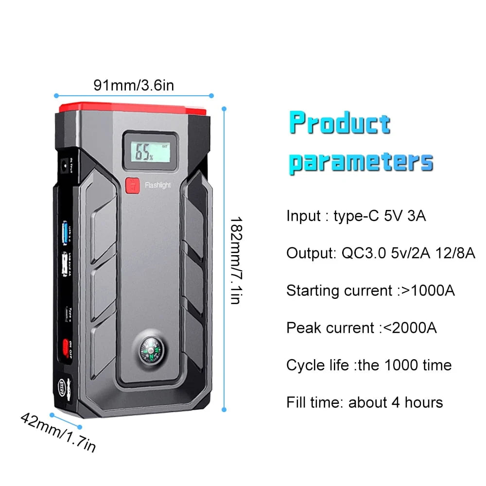 Car Jump Starter,Kepeak Battery Jump Starter Pack 600A Peak for Up to 4.0L Gas and 2.5L Diesel Engine12V Auto Battery Booster