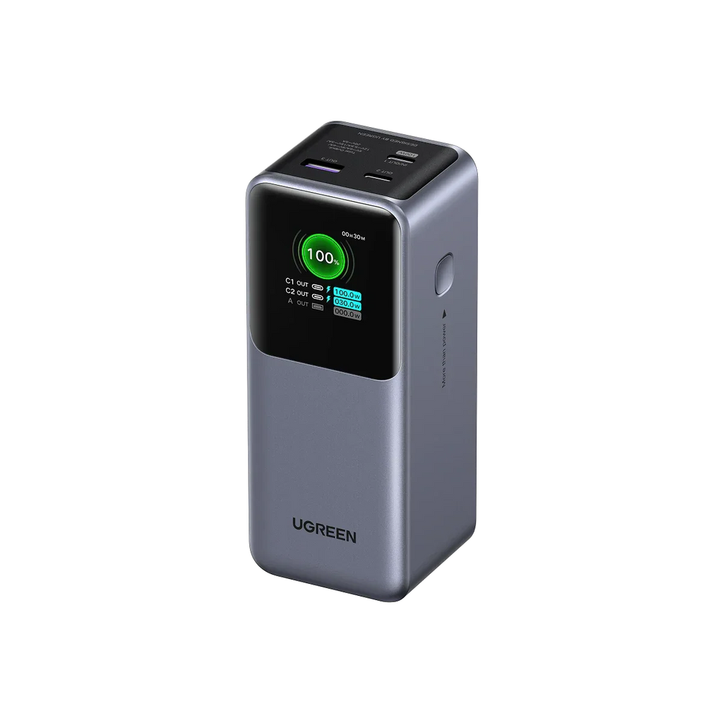 UGREEN Nexode Power Bank 20000mAh 130W, Batteria Portatile Ricarica Rapida PD 3.0 con 2 Type C e 1 Tipo A