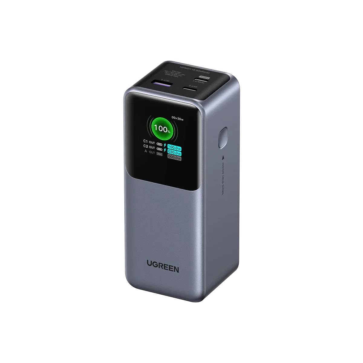 UGREEN Nexode Power Bank 20000mAh 130W, Batteria Portatile Ricarica Rapida PD 3.0 con 2 Type C e 1 Tipo A