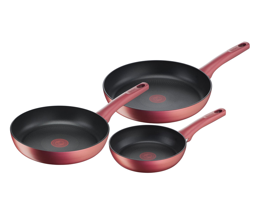 Tefal Perfect Cook Non-Stick Induction Triple Pack Frypan Set 20/24/28cm