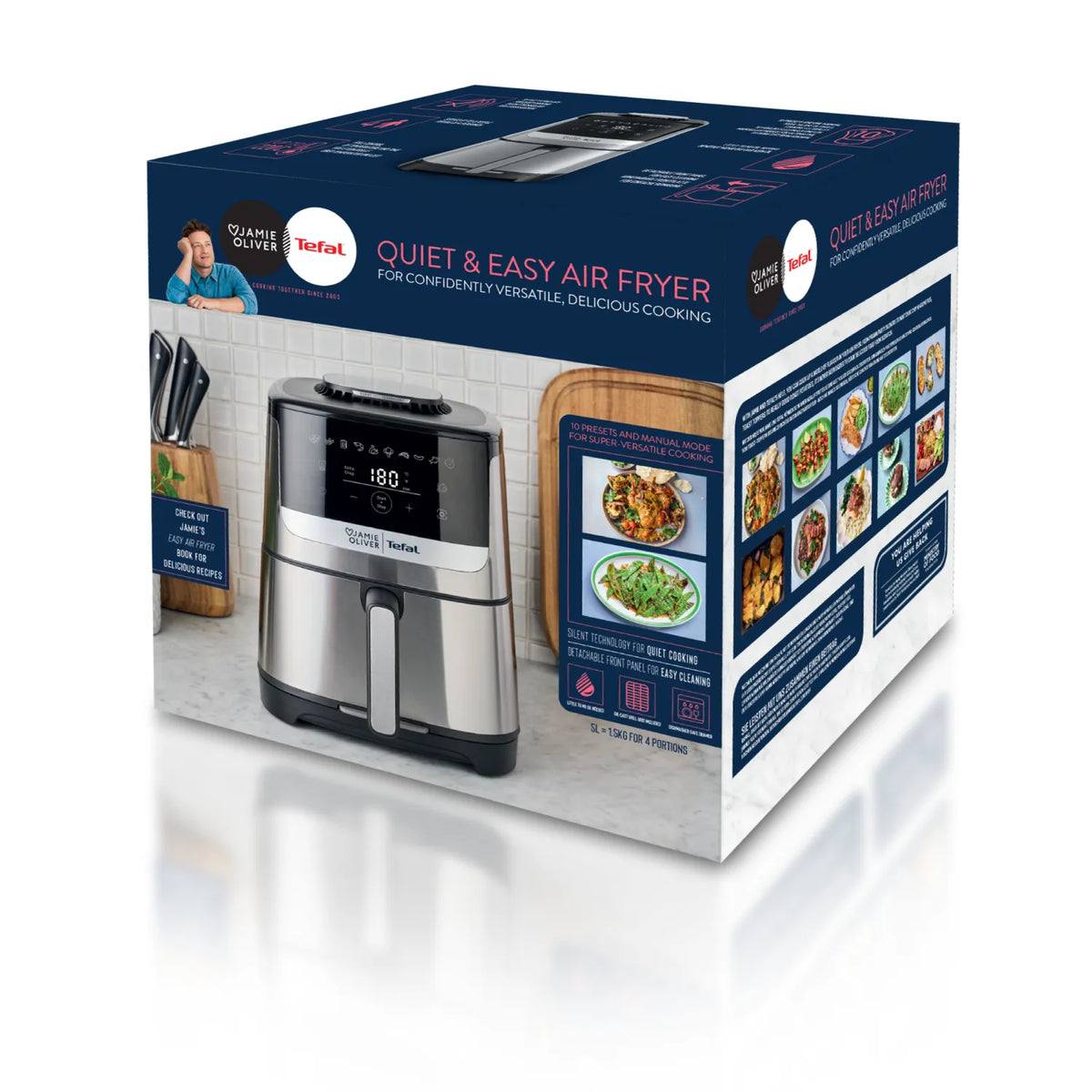 Jamie Oliver by Tefal Quiet & Easy Air Fryer EY55JD