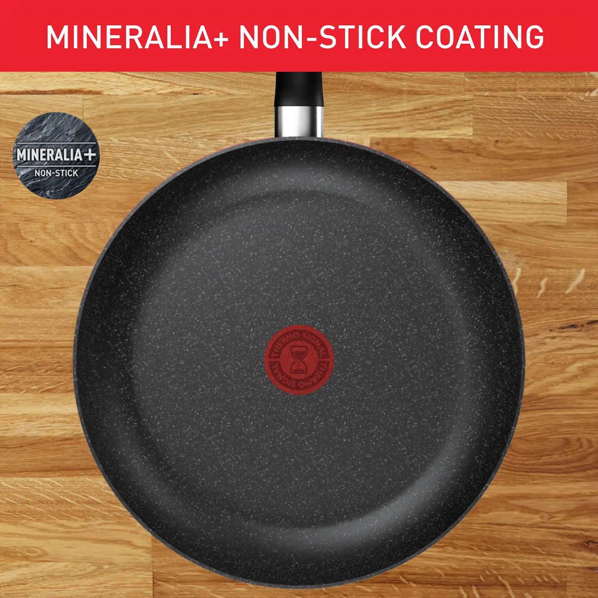Tefal Dark Essential Mineralia+ Non Stick Frypan 24cm