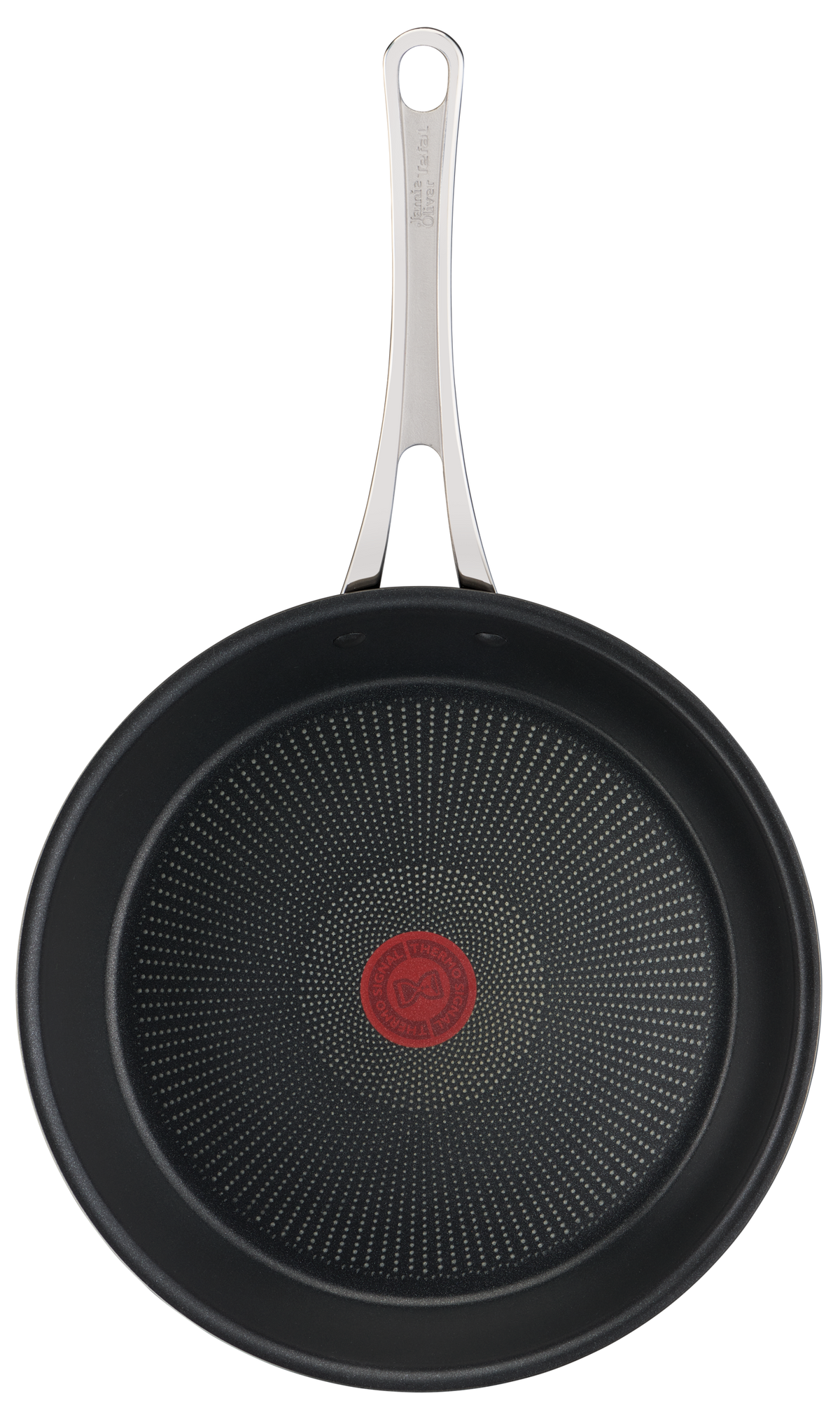 Jamie Oliver by Tefal Cooks Classic Non-Stick Induction Hard Anodised Twinpack Frypan Set 24/28cm