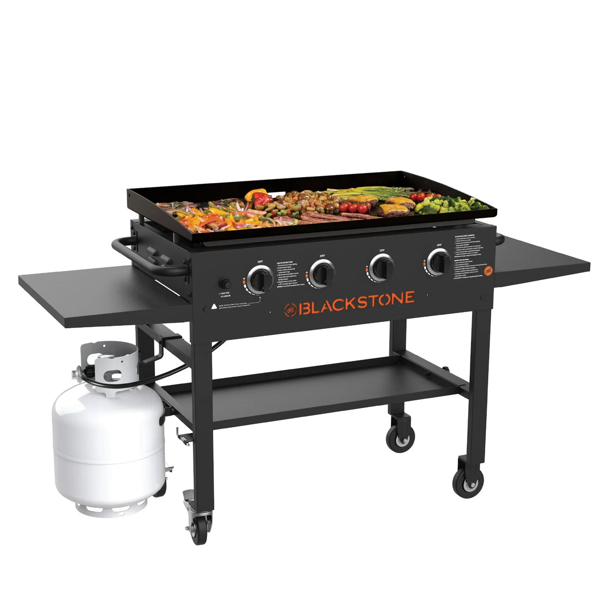 Blackstone 4-Burner 36 Griddle Cooking Station with Side Shelves