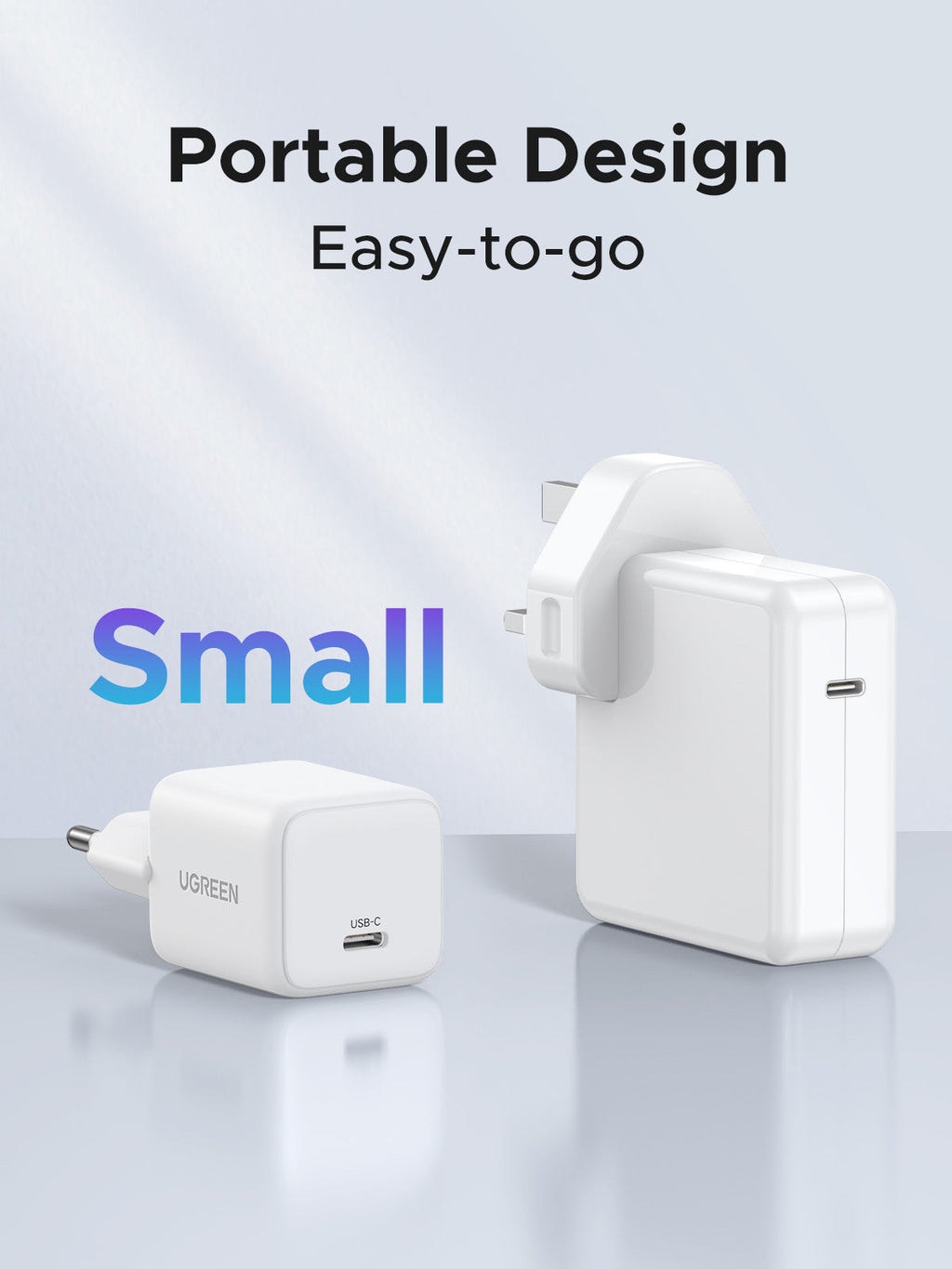 UGREEN Charger USB-C GaN Fast 20W EU White